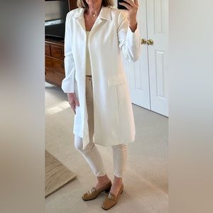 White wool long blazer/coat by Worth